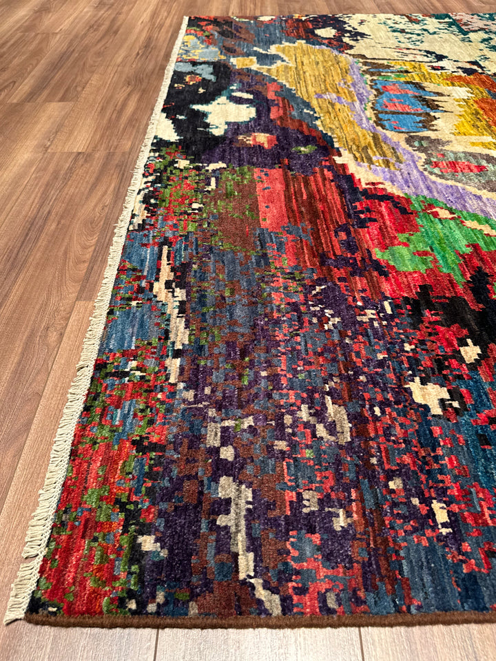 Perende Original Hand-Woven Multi Vegetable Dyed Wool Carpet 200x293 5.86 Square Meters - 7x10 ft