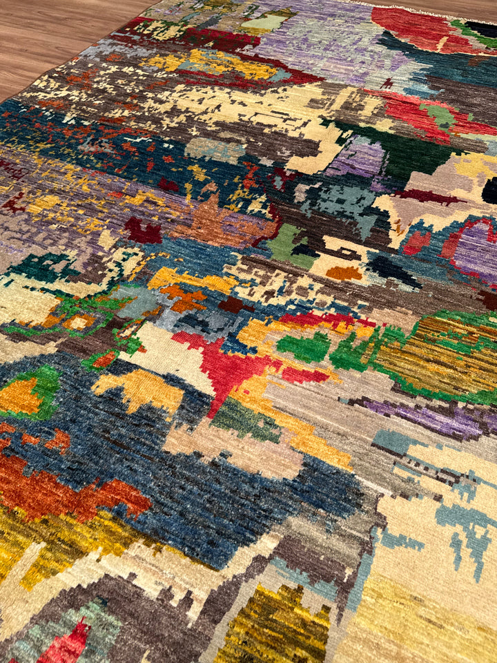 Perende Original Hand-Woven Multi Vegetable Dyed Wool Carpet 200x293 5.86 Square Meters - 7x10 ft