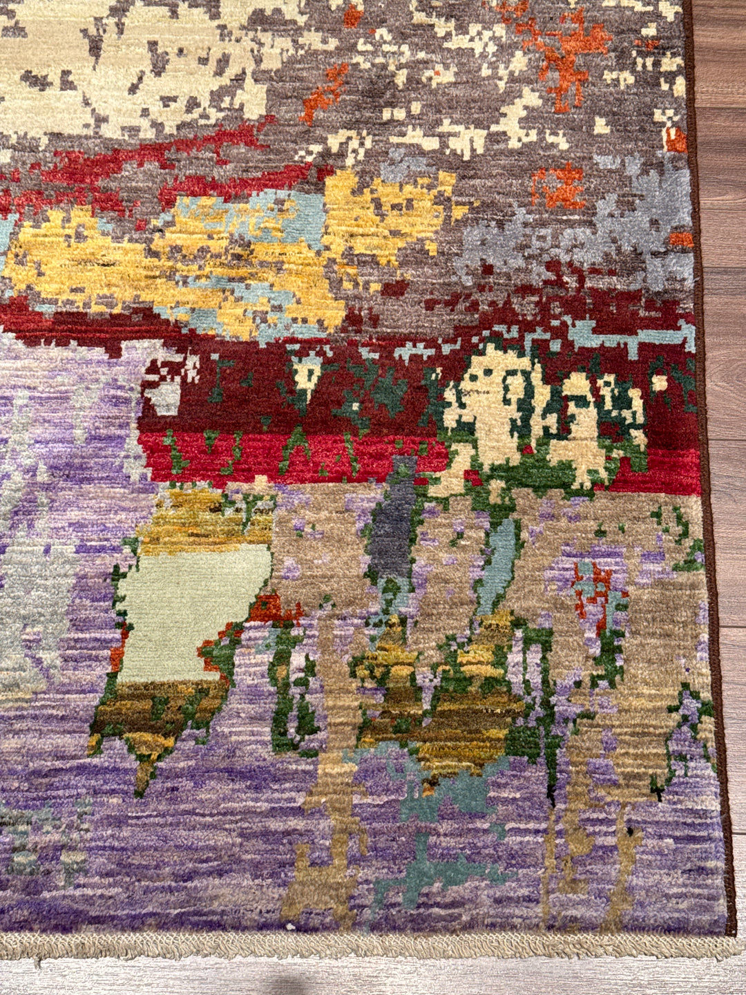 Perende Original Hand-Woven Multi Vegetable Dyed Wool Carpet 200x293 5.86 Square Meters - 7x10 ft