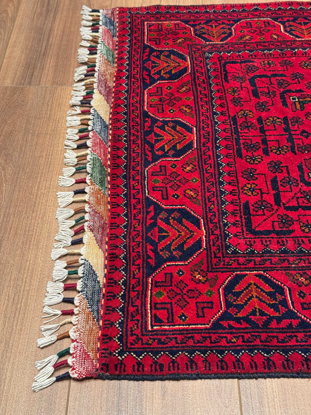 Afgan Halısı Hamyap Yolluk Orijinal El Dokuması Kök Boya Yün 0.82x297 2.44 Metrekare - 3x10 ft