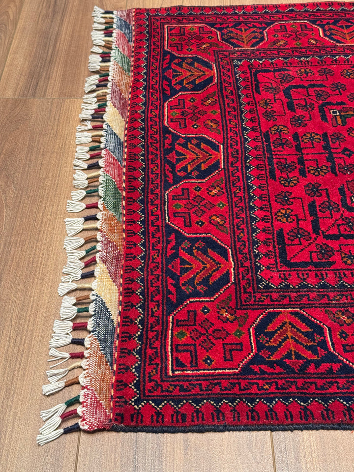 Afgan Halısı Hamyap Yolluk Orijinal El Dokuması Kök Boya Yün 0.82x297 2.44 Metrekare - 3x10 ft