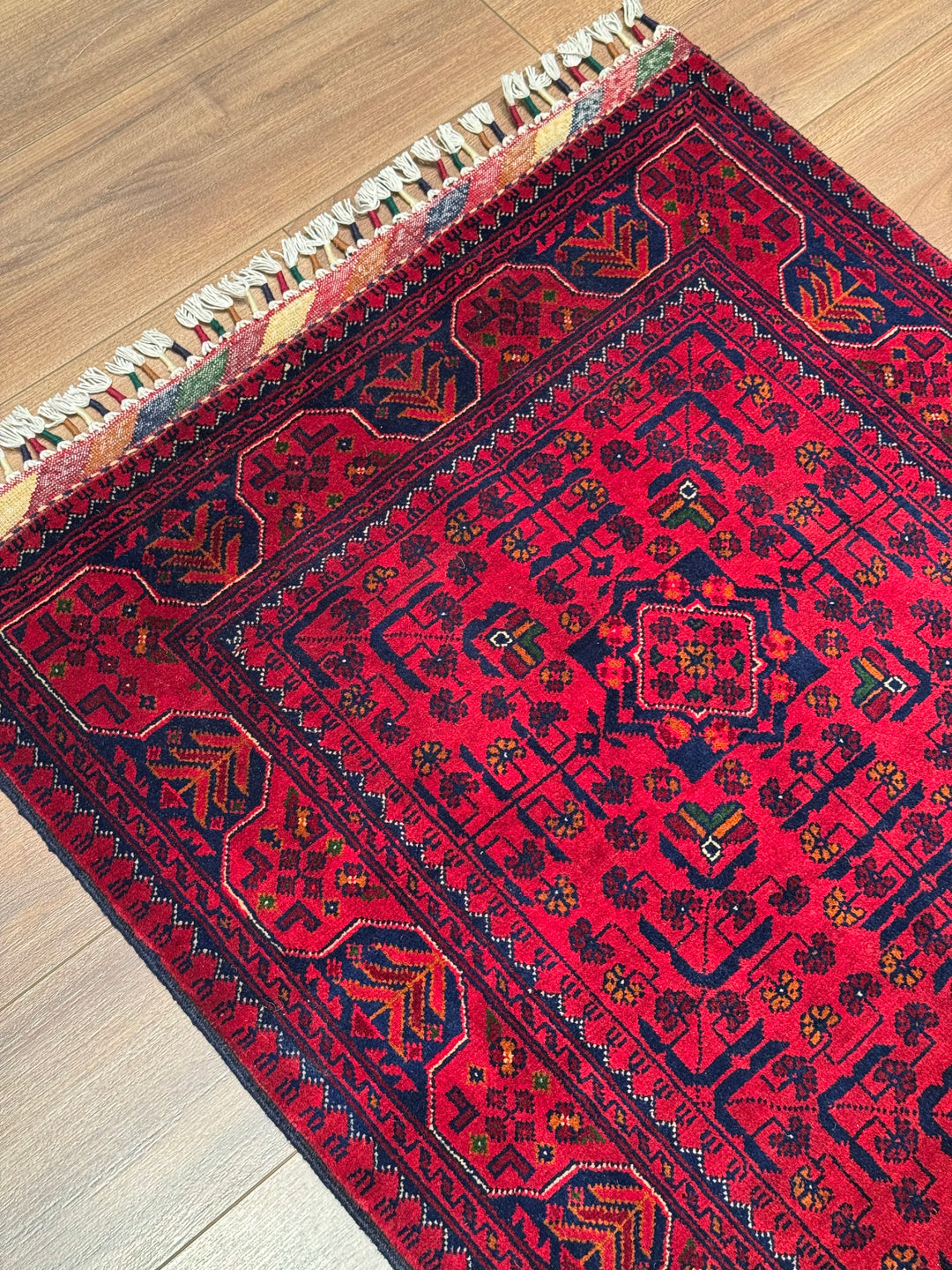 Afgan Halısı Hamyap Yolluk Orijinal El Dokuması Kök Boya Yün 0.82x297 2.44 Metrekare - 3x10 ft