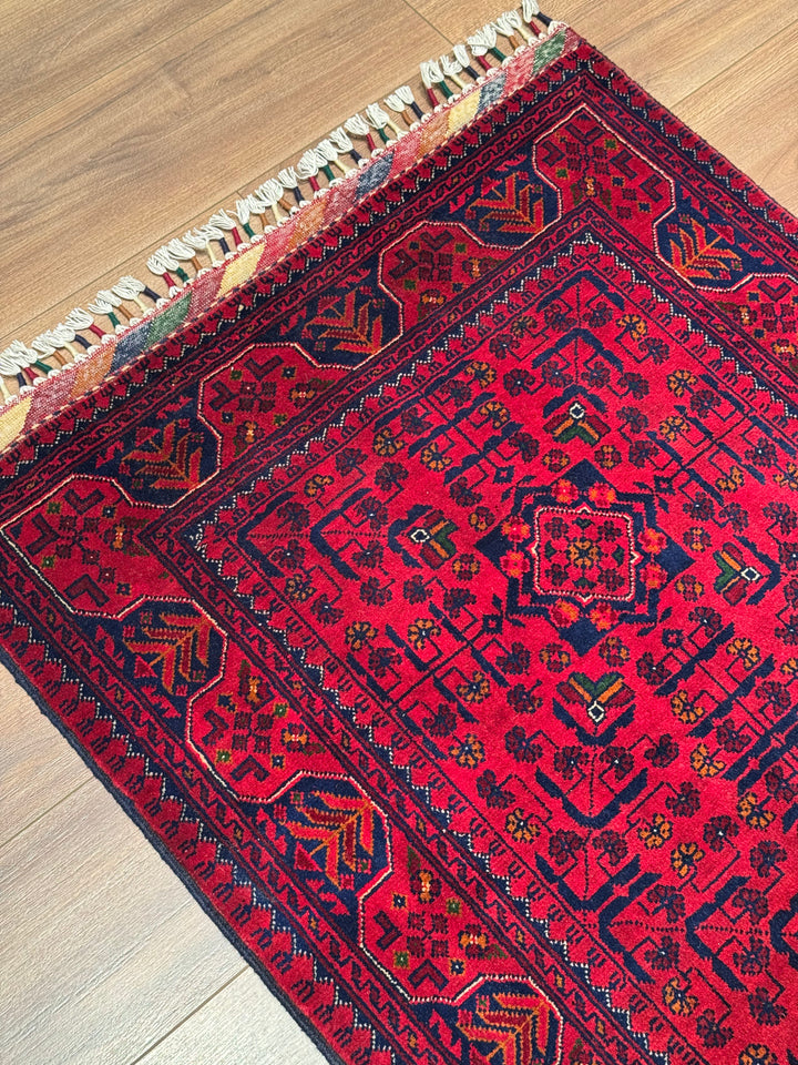 Afgan Halısı Hamyap Yolluk Orijinal El Dokuması Kök Boya Yün 0.82x297 2.44 Metrekare - 3x10 ft