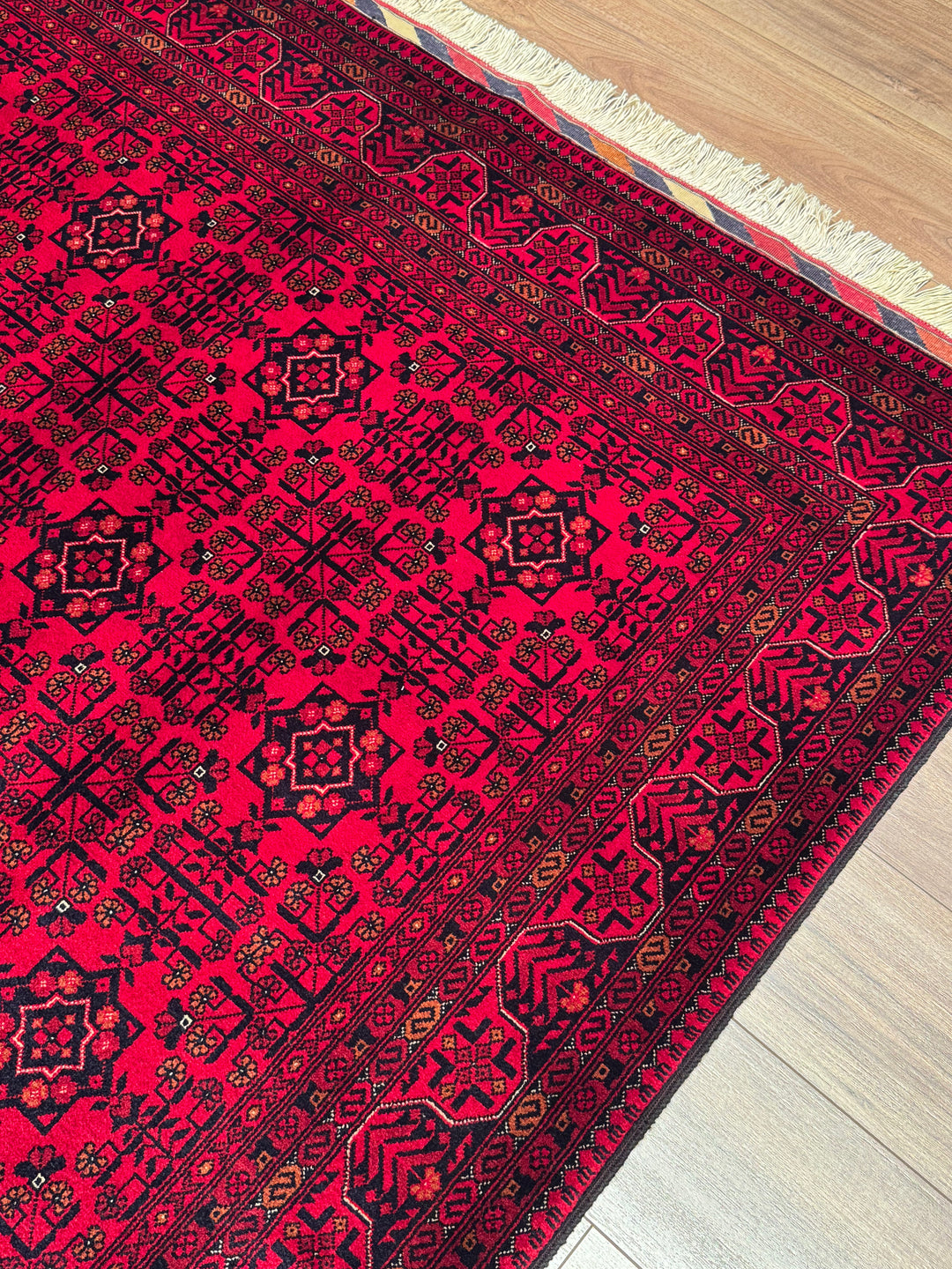 Afghan Carpet Bilcik Original Hand-Woven Vegetable Dyed Wool 169x239 4.04 Square Meters - 6x8 ft