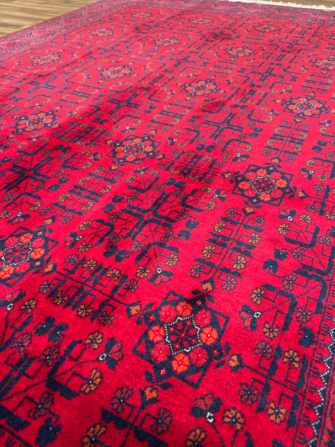 Afghan Carpet Bilcik Original Hand-Woven Vegetable Dyed Wool 173x231 4 Square Meters - 6x8 ft