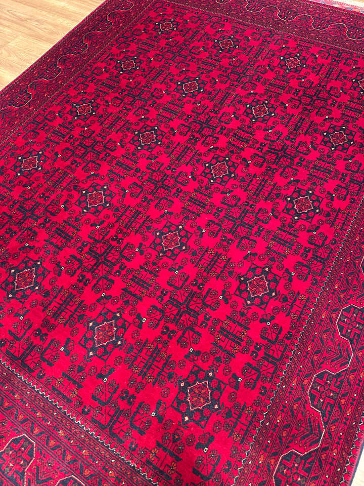 Afghan Carpet Bilcik Original Hand-Woven Vegetable Dyed Wool 175x232 4.06 Square Meters - 6x8 ft