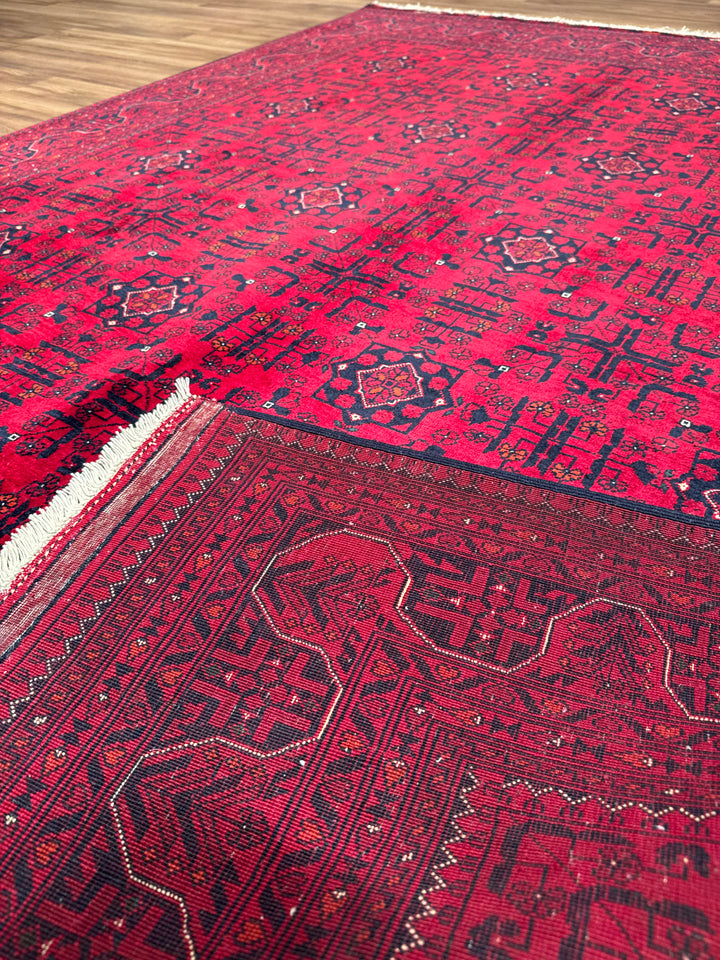 Afghan Carpet Bilcik Original Hand-Woven Vegetable Dyed Wool 175x232 4.06 Square Meters - 6x8 ft
