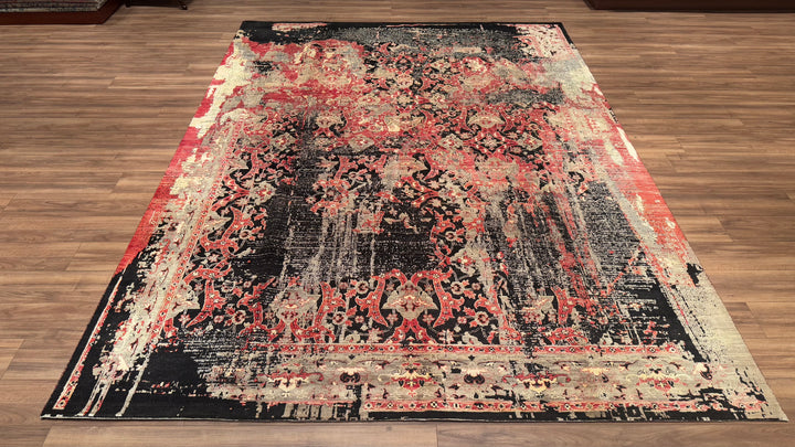 Oxidised Original Hand Woven Multi Wool Silk Carpet 274x368 10.08 Square Meters - 9x12 ft