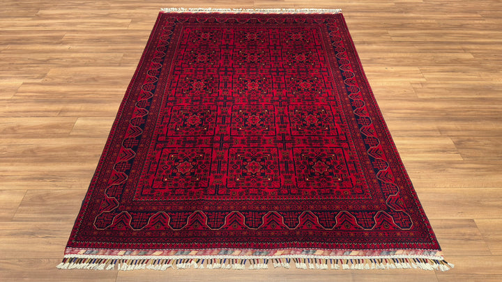 Afgan Halısı Hamyap Orjinal El Dokuması Kök Boya Yün 170x238 4.05 Metrekare - 5x7 ft