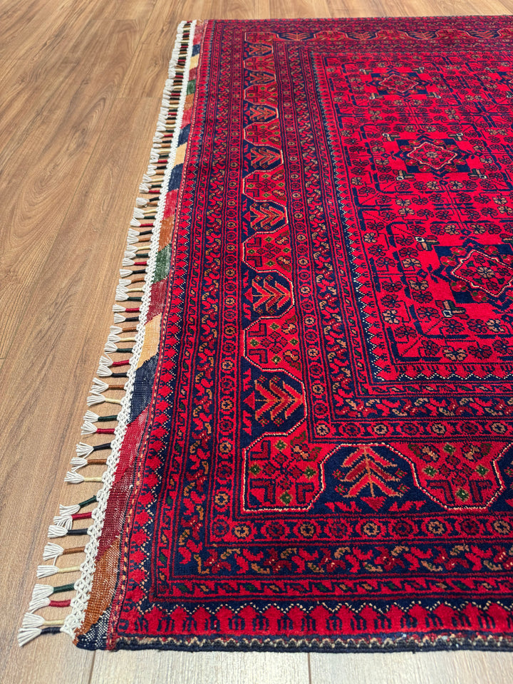 Afgan Halısı Hamyap Orijinal El Dokuması Kök Boya Yün 167x227 3.79 Metrekare - 5x7 ft