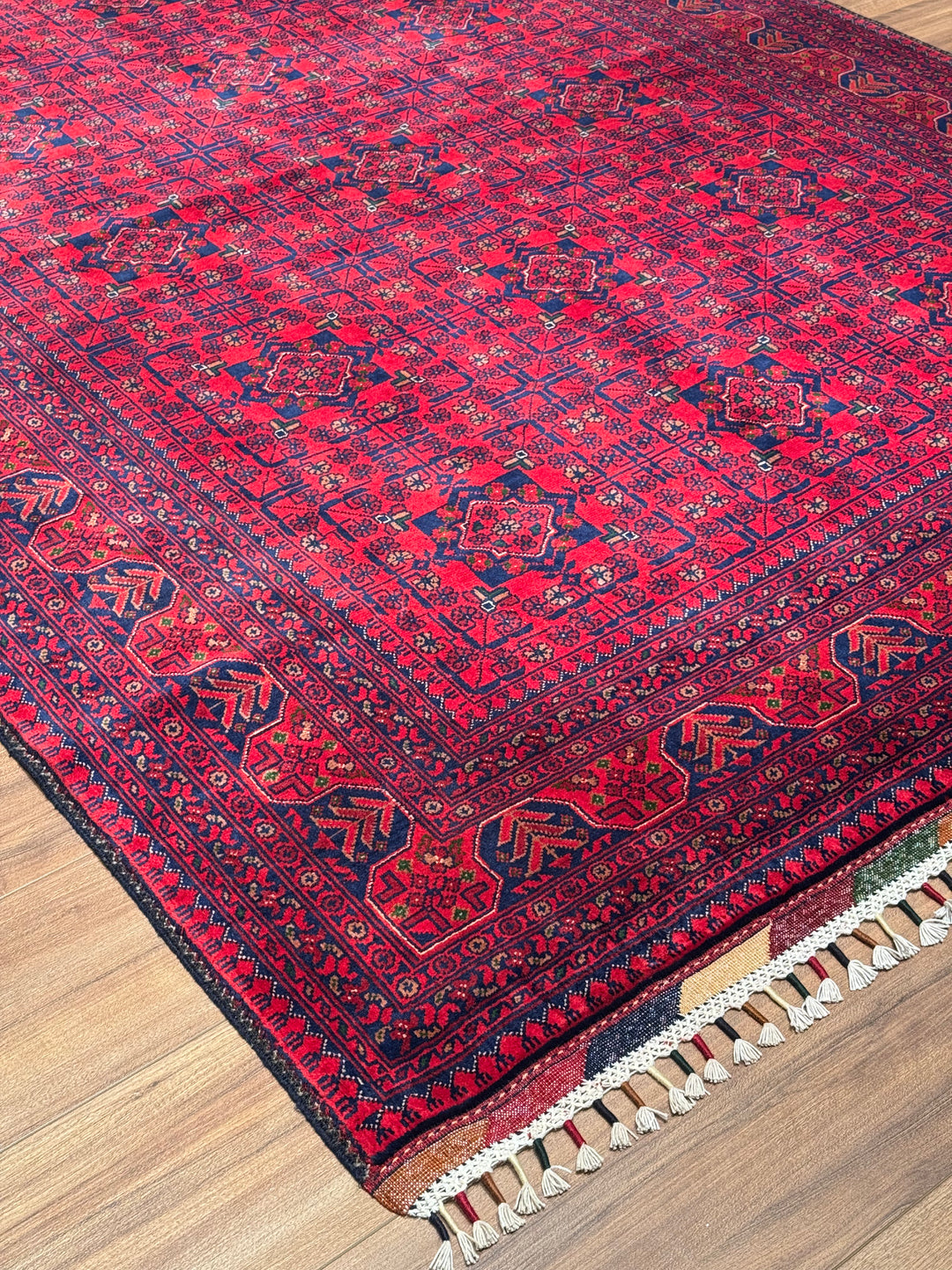 Afgan Halısı Hamyap Orijinal El Dokuması Kök Boya Yün 167x227 3.79 Metrekare - 5x7 ft