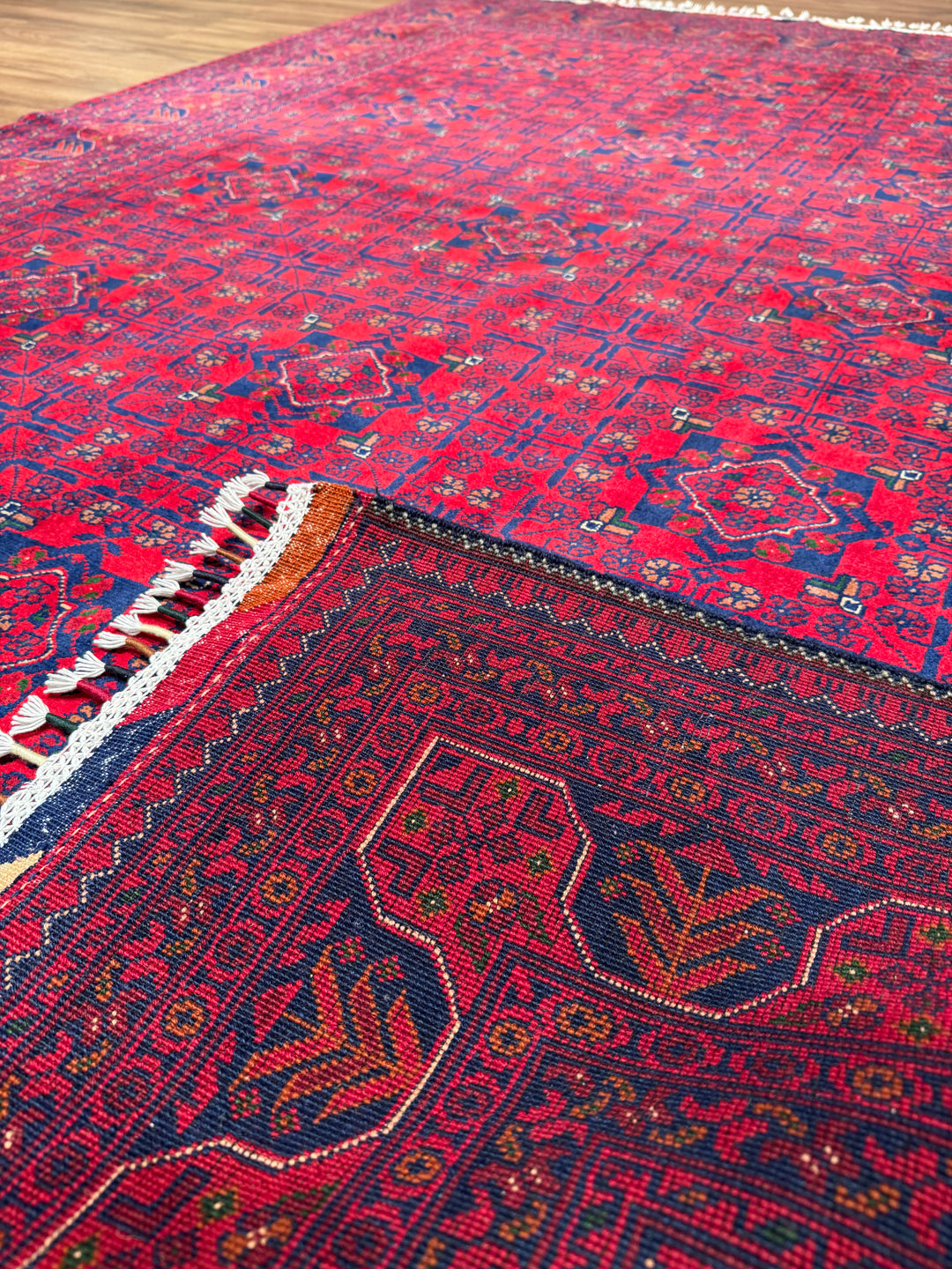 Afgan Halısı Hamyap Orijinal El Dokuması Kök Boya Yün 167x227 3.79 Metrekare - 5x7 ft