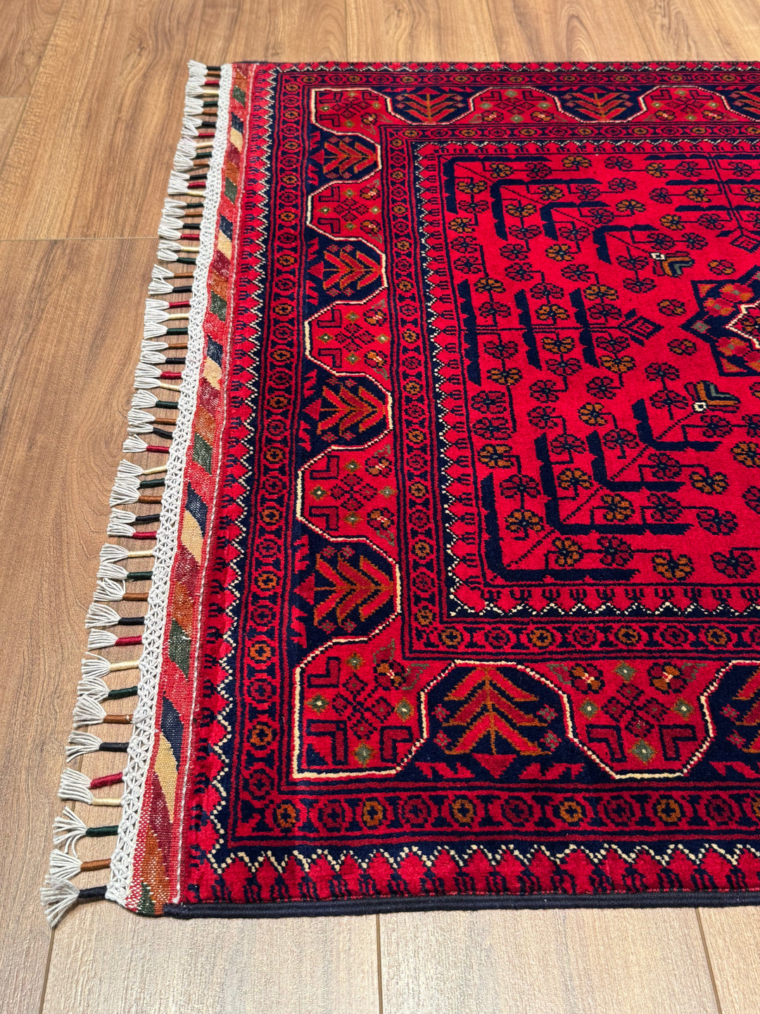 Afghan Rug Hamyap Original Handwoven Root Dyed Wool 103x157 cm (1.62 square meters) - 3x5 ft 