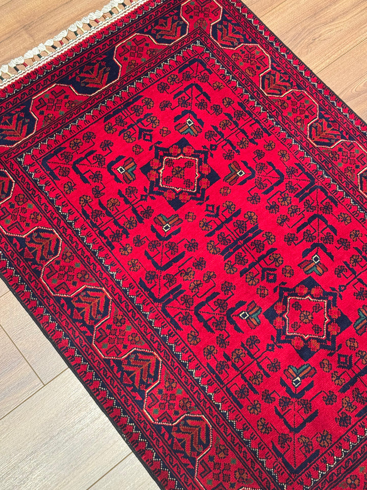 Afgan Halısı Hamyap Orijinal El Dokuması Kök Boya Yün 0.79x118 0.93 Metrekare - 3x5 ft