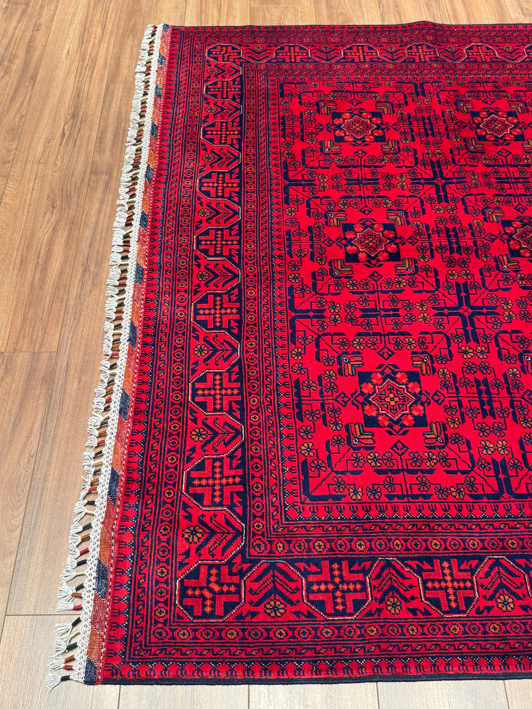 Afgan Halısı Hamyap Orijinal El Dokuması Kök Boya Yün 174x240 4.18 Metrekare - 5x7 ft
