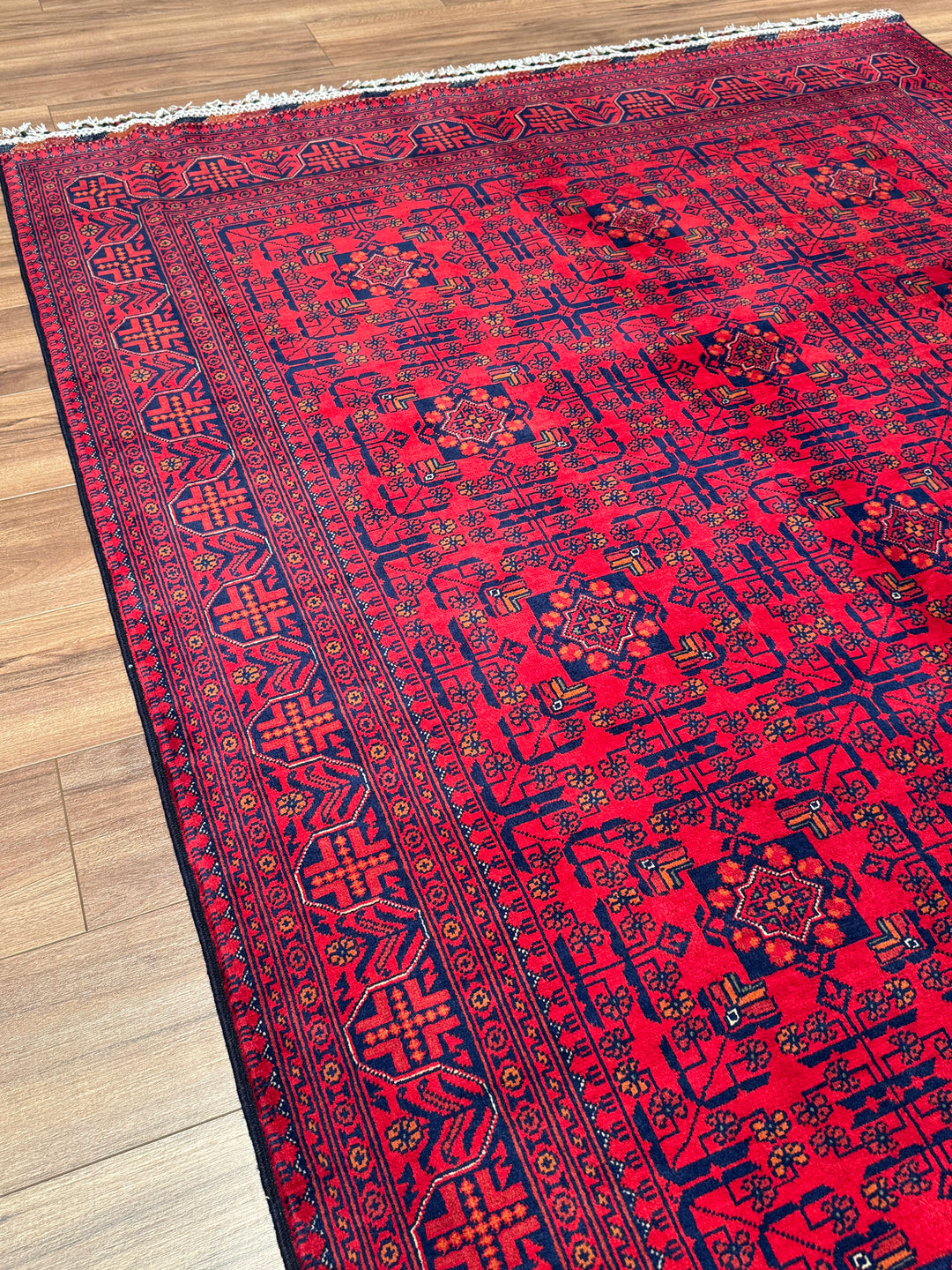 Afgan Halısı Hamyap Orijinal El Dokuması Kök Boya Yün 174x240 4.18 Metrekare - 5x7 ft