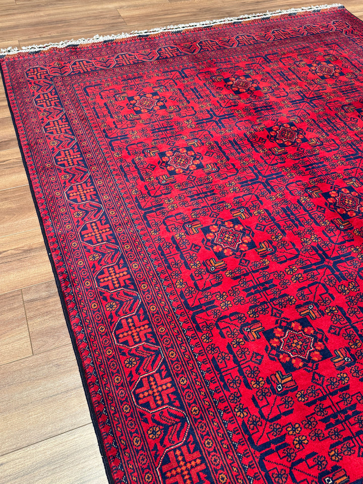 Afgan Halısı Hamyap Orijinal El Dokuması Kök Boya Yün 174x240 4.18 Metrekare - 5x7 ft