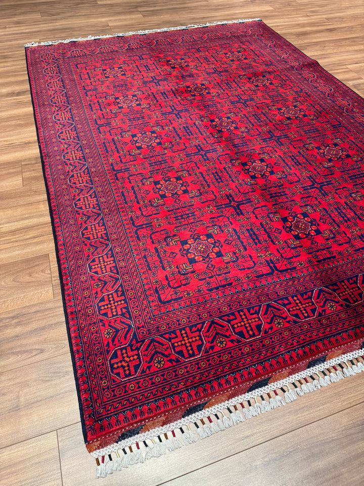 Afgan Halısı Hamyap Orijinal El Dokuması Kök Boya Yün 174x240 4.18 Metrekare - 5x7 ft