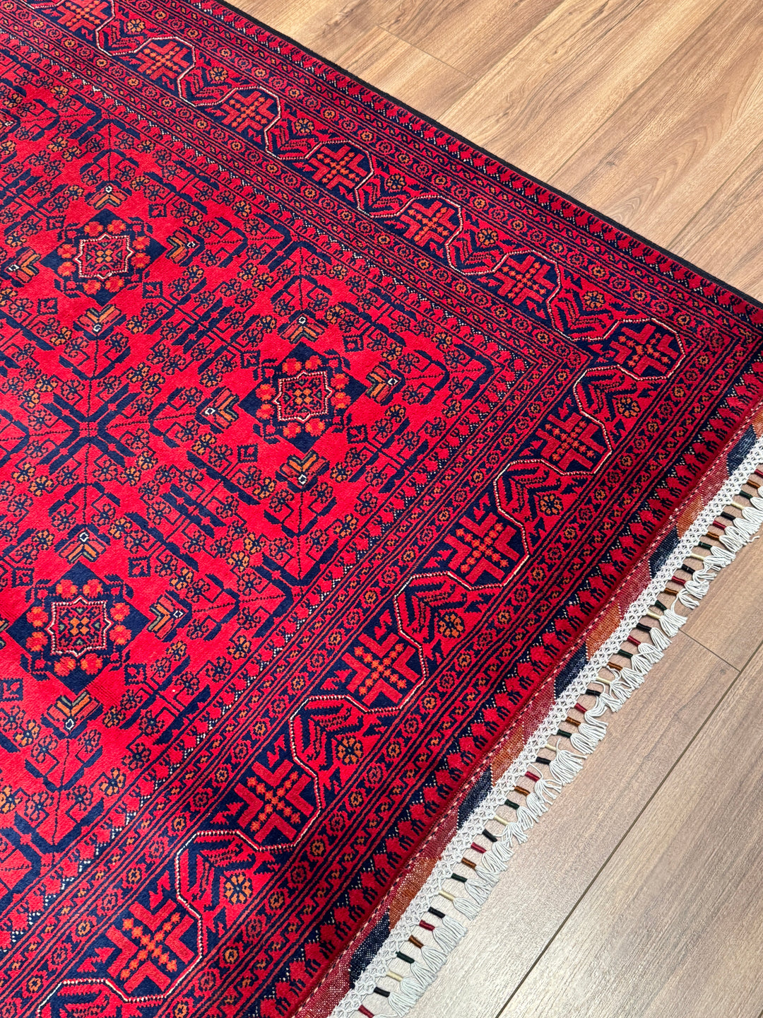 Afgan Halısı Hamyap Orijinal El Dokuması Kök Boya Yün 174x240 4.18 Metrekare - 5x7 ft