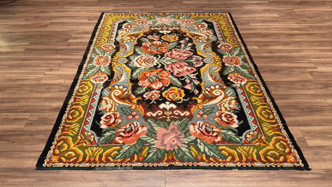 Karabağ Orjinal El Dokuması Kilim 191x250 4.78 Metrekare - 5x8 ft