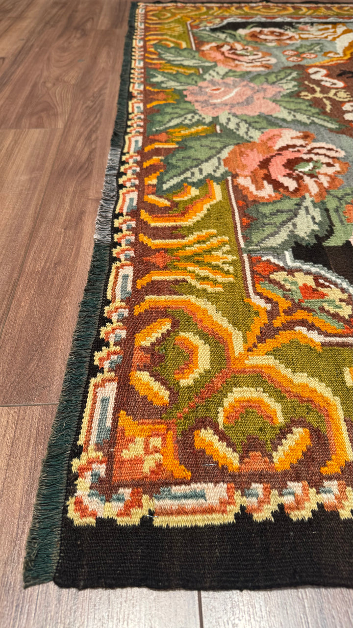 Karabağ Orjinal El Dokuması Kilim 191x250 4.78 Metrekare - 5x8 ft