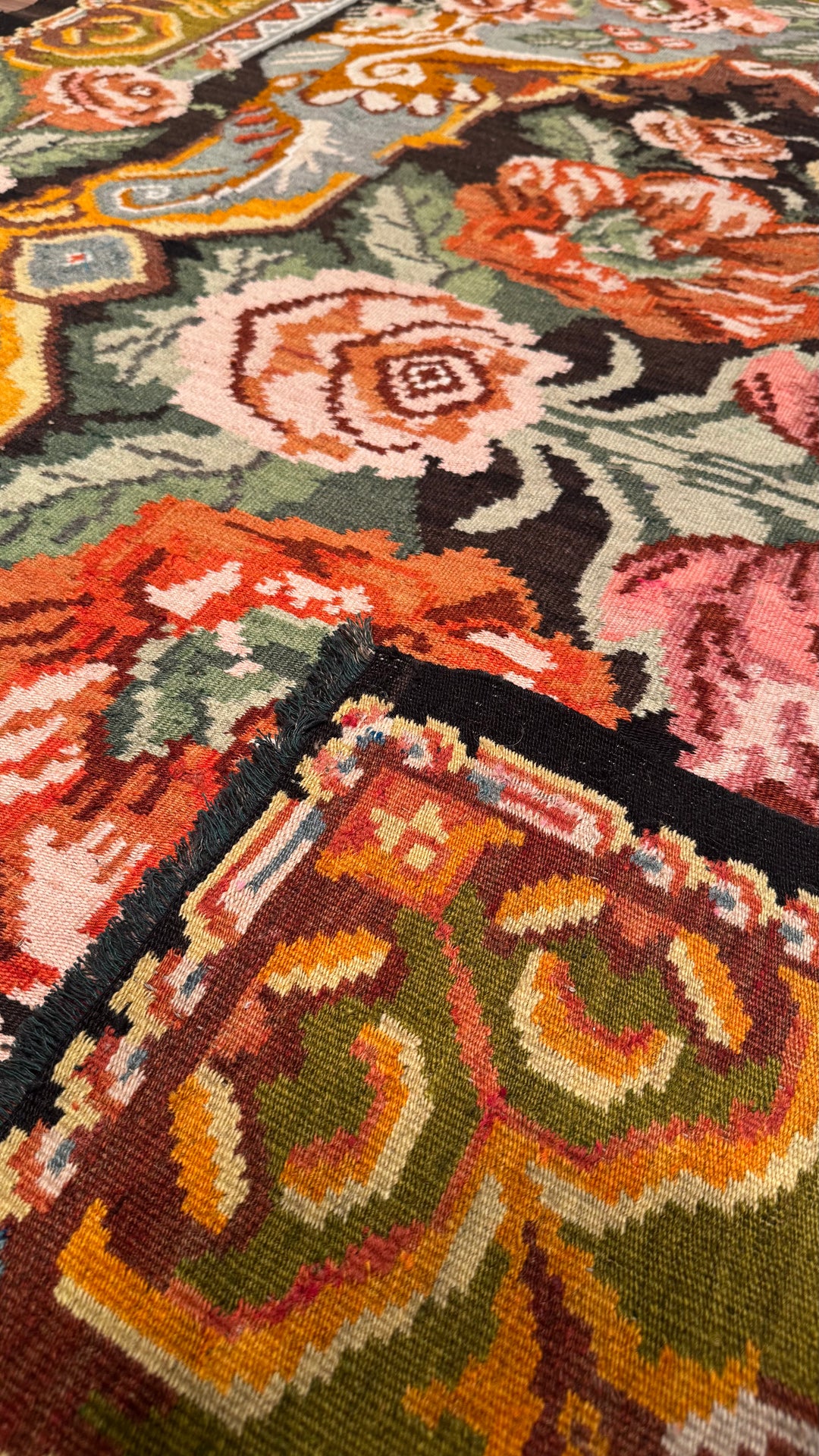 Karabağ Orjinal El Dokuması Kilim 191x250 4.78 Metrekare - 5x8 ft