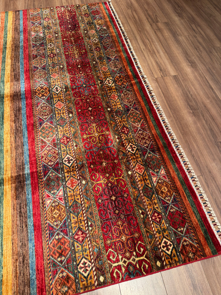 Khorjin Orijinal El Dokuması Multi Kök Boya Yün Halı 242x335 8.11 Metrekare - 8x11 ft