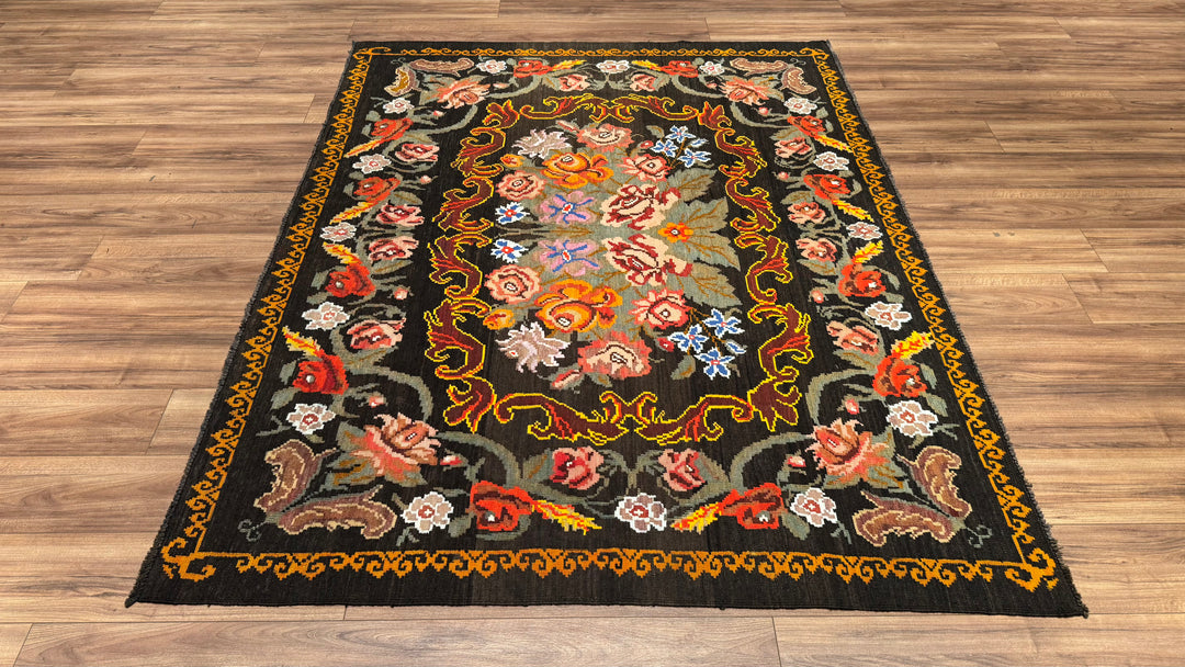 Karabağ Orjinal El Dokuması Kilim 178x228 4.05 Metrekare - 5x8 ft