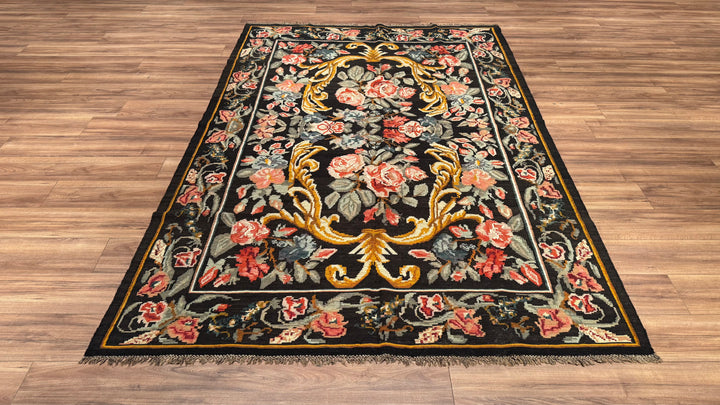 Karabağ Orjinal El Dokuması Kilim 190x283 5.38 Metrekare - 6x9 ft