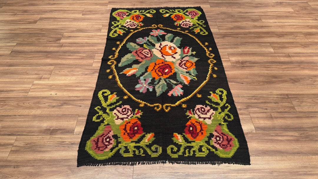 Karabağ Orjinal El Dokuması Kilim 120x210 2.52 Metrekare - 4x7 ft