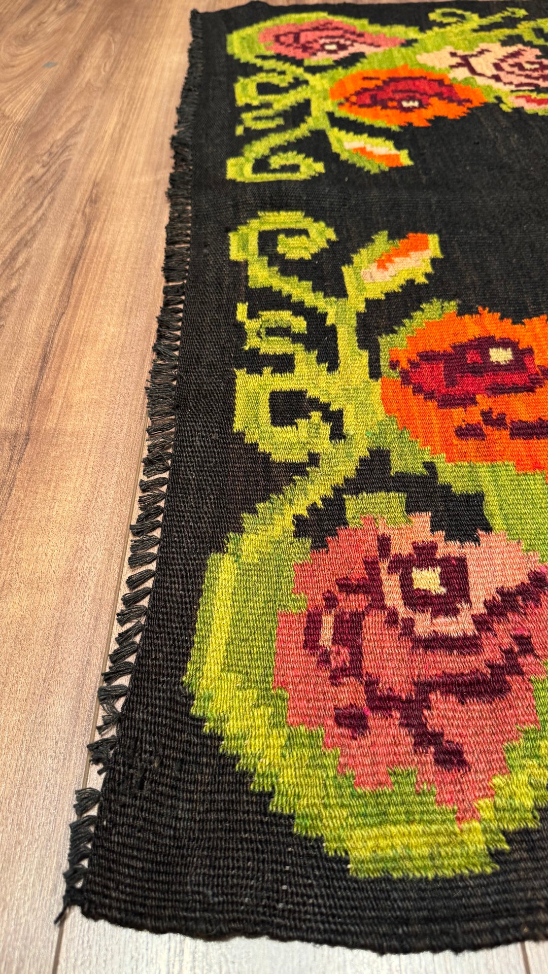 Karabağ Orjinal El Dokuması Kilim 120x210 2.52 Metrekare - 4x7 ft