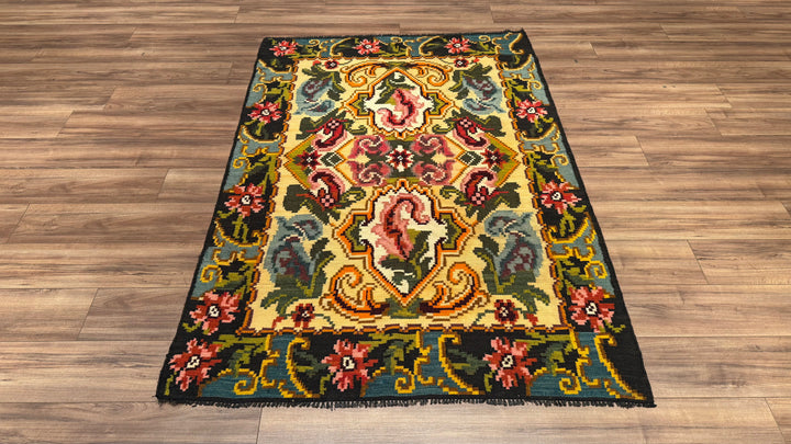 Karabağ Orjinal El Dokuması Kilim 136x202 2.74 Metrekare - 4x6 ft