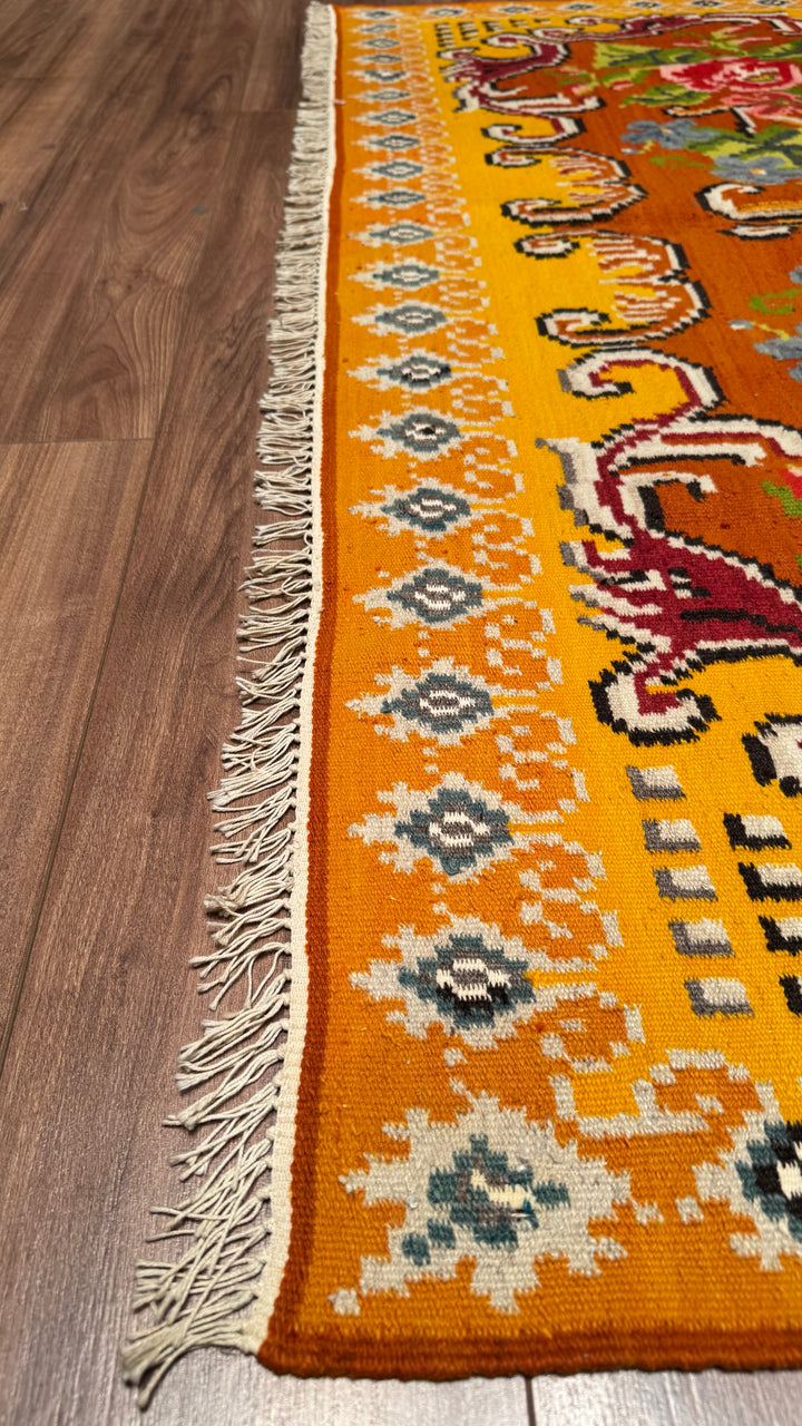 Karabağ Orjinal El Dokuması Kilim 185x328 6.07 Metrekare - 6x10 ft