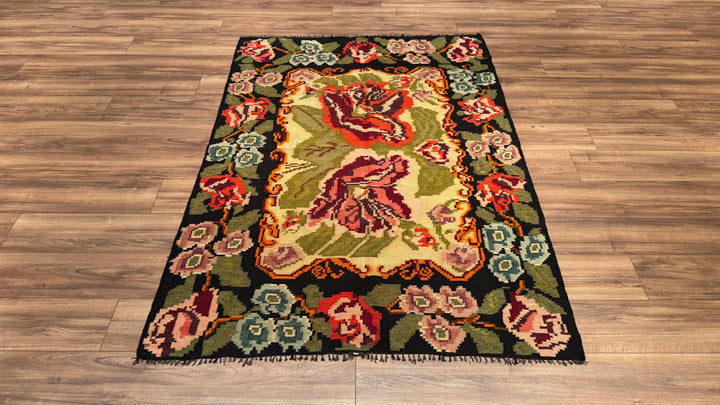 Karabağ Orjinal El Dokuması Kilim 139x194 2.69 Metrekare - 4x6 ft