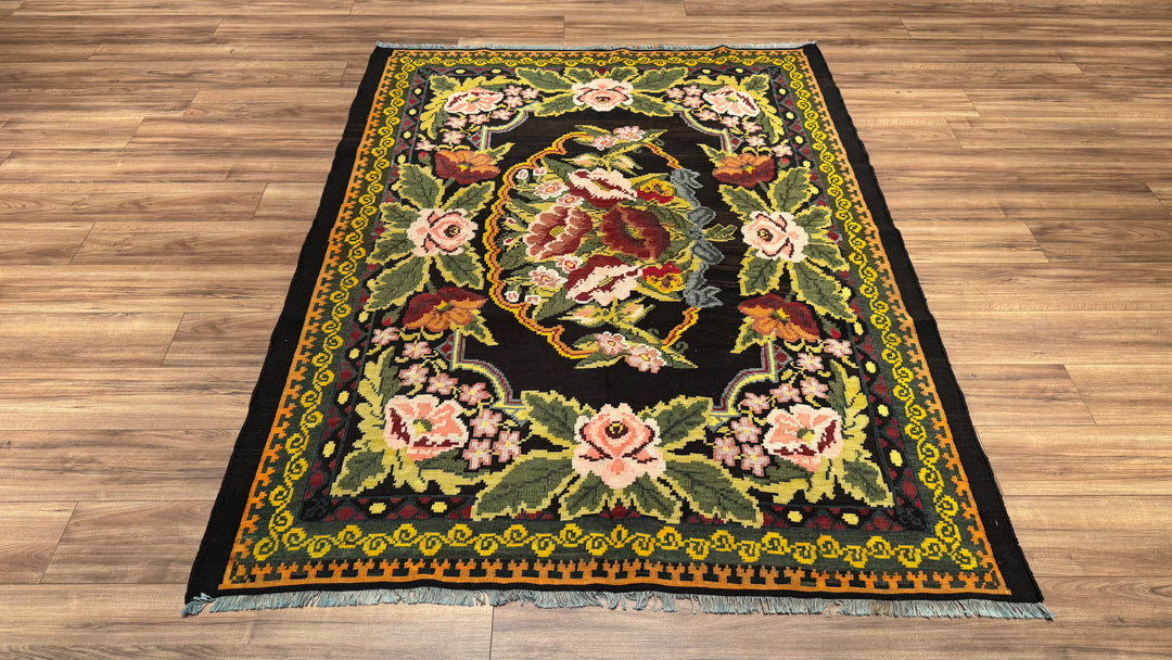 Karabağ Orjinal El Dokuması Kilim  171x226 3.86 Metrekare - 5x7 ft