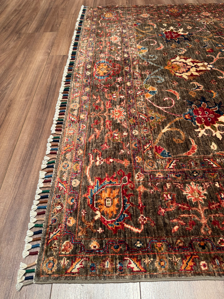 Sultani One Thousand and One Nights Original Handwoven Earth Dye Wool Rug 170x241 cm (4.10 square meters) - 5x8 ft