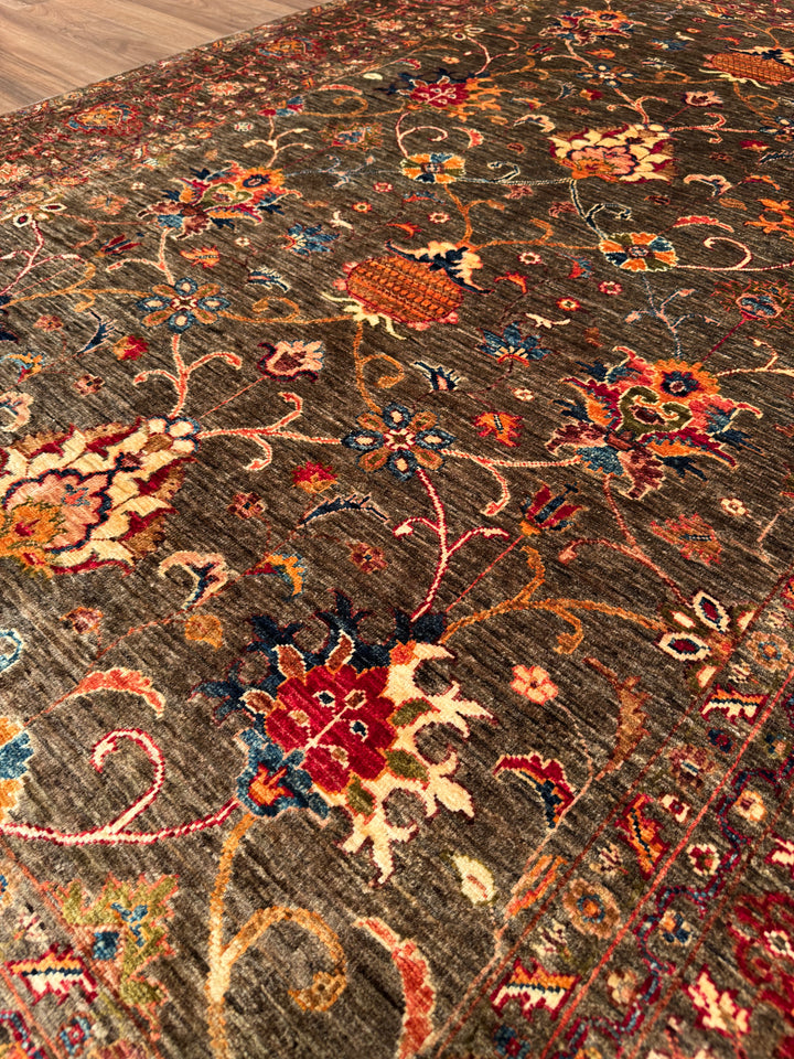Sultani One Thousand and One Nights Original Handwoven Earth Dye Wool Rug 170x241 cm (4.10 square meters) - 5x8 ft