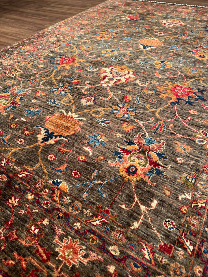 Sultani One Thousand and One Nights Original Handwoven Earth Dye Wool Rug 170x241 cm (4.10 square meters) - 5x8 ft