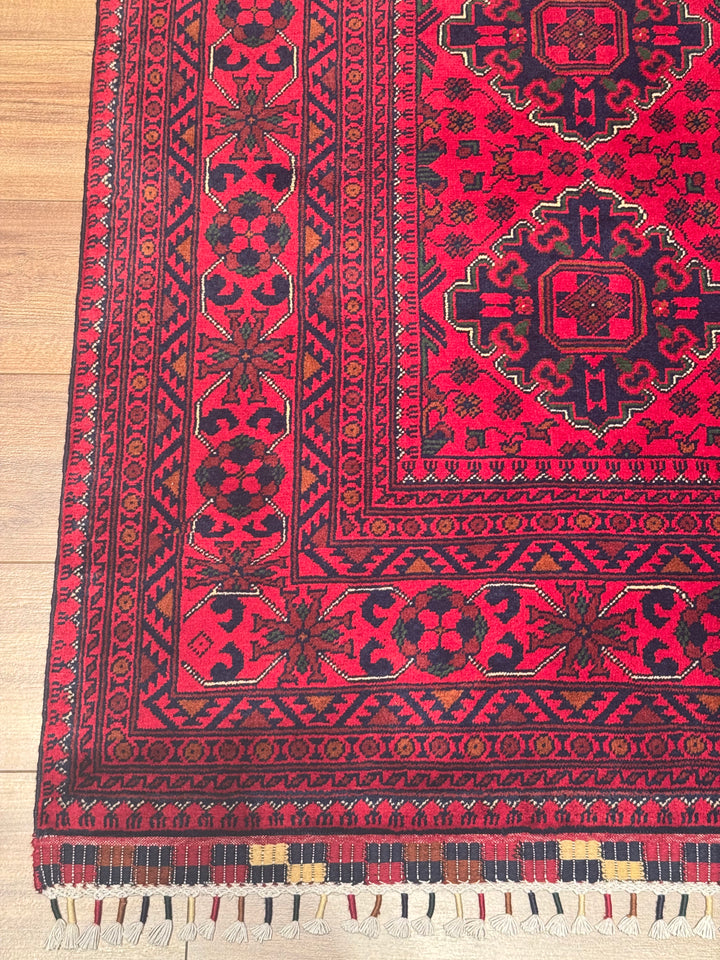 Afghan Rug Hamyap Original Handwoven Root Dyed Wool 194x290 cm 5.63 Square Meters - 6x9 ft