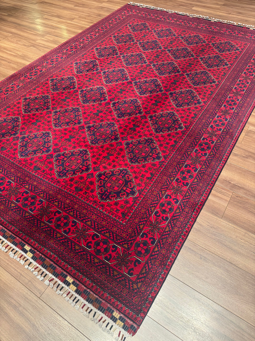Afghan Rug Hamyap Original Handwoven Root Dyed Wool 194x290 cm 5.63 Square Meters - 6x9 ft