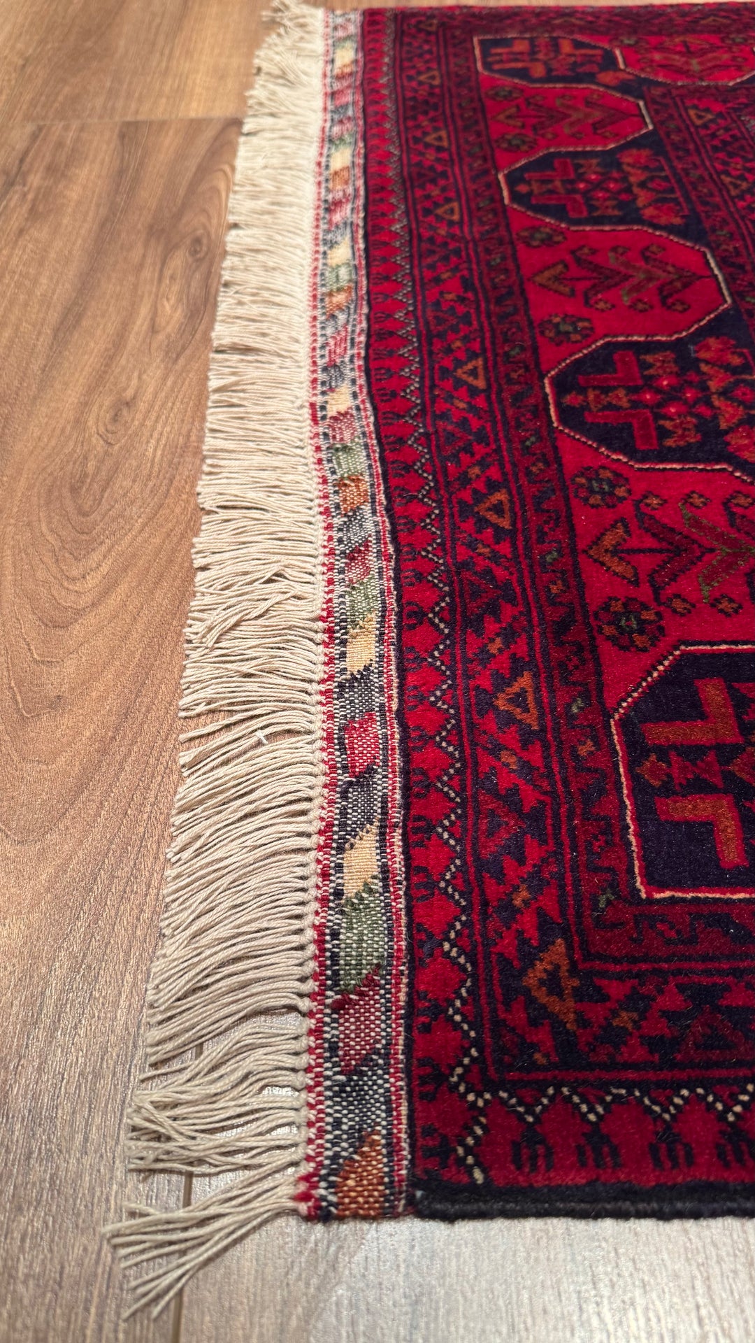 Afghan Carpet Runner Bilcik Original Hand Woven Vegetable Dyed Wool 0.83x299 2.43 Square Meters - 3x10 ft