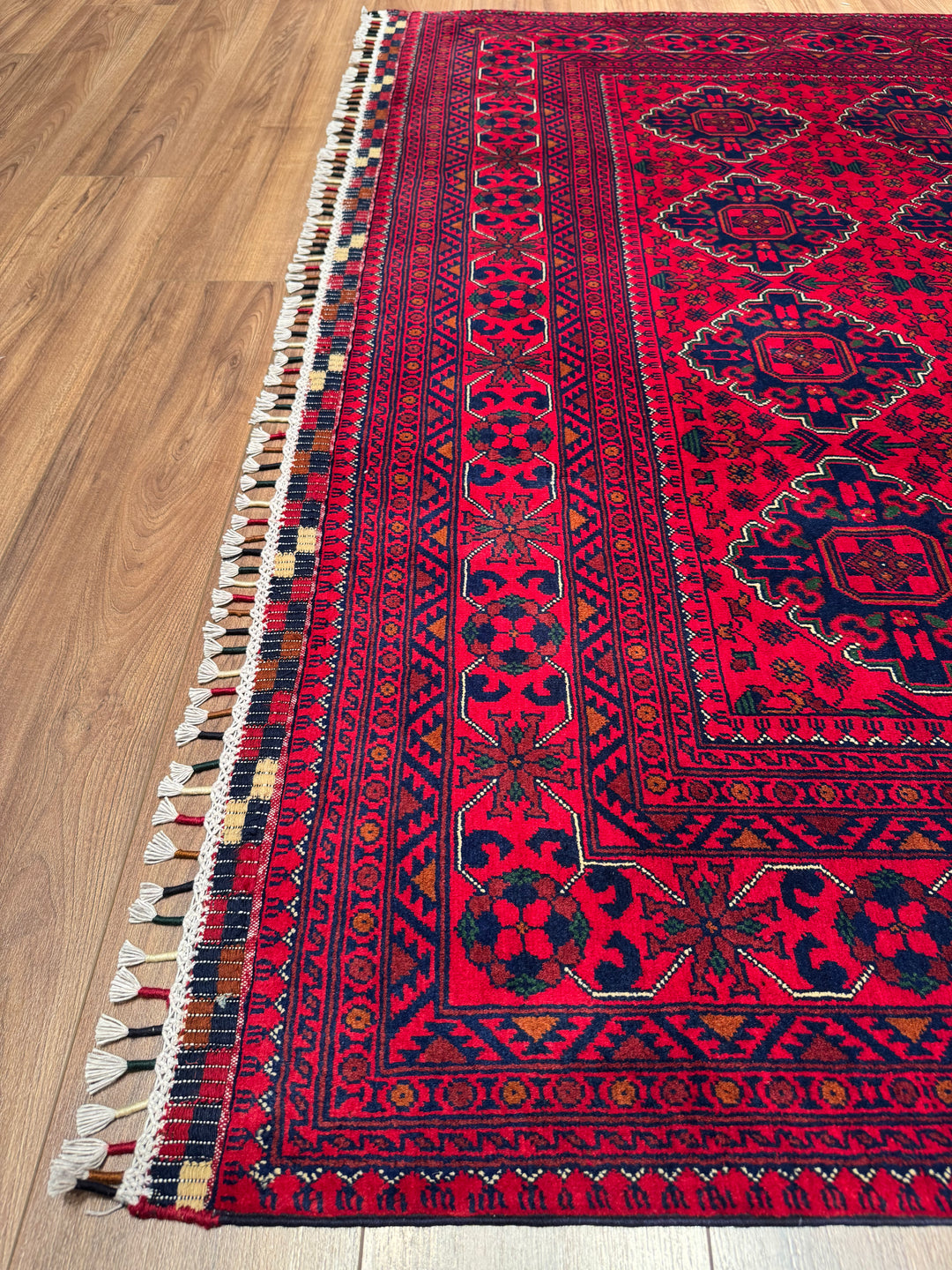Afghan Rug Hamyap Original Handwoven Root Dyed Wool 194x290 cm 5.63 Square Meters - 6x9 ft