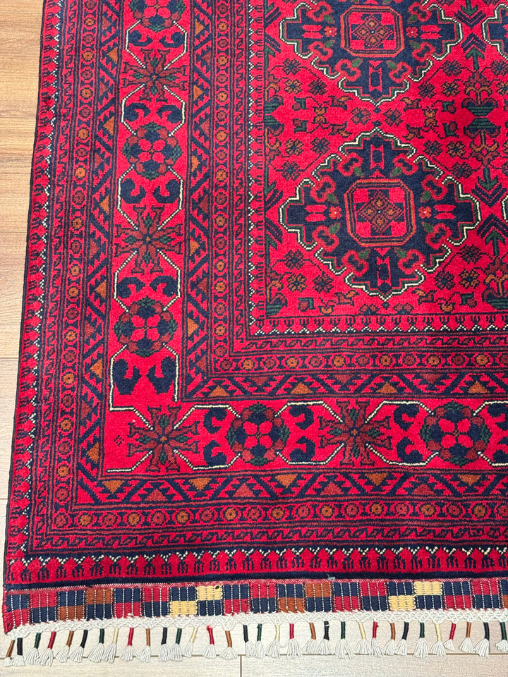 Afghan Rug Hamyap Original Handwoven Root Dyed Wool 194x290 cm 5.63 Square Meters - 6x9 ft