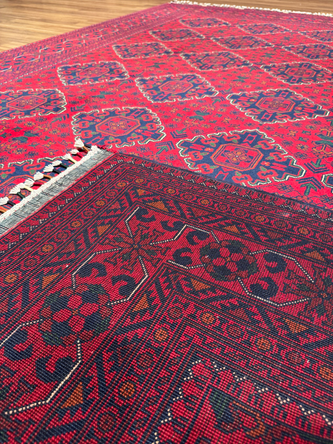 Afghan Rug Hamyap Original Handwoven Root Dyed Wool 194x290 cm 5.63 Square Meters - 6x9 ft