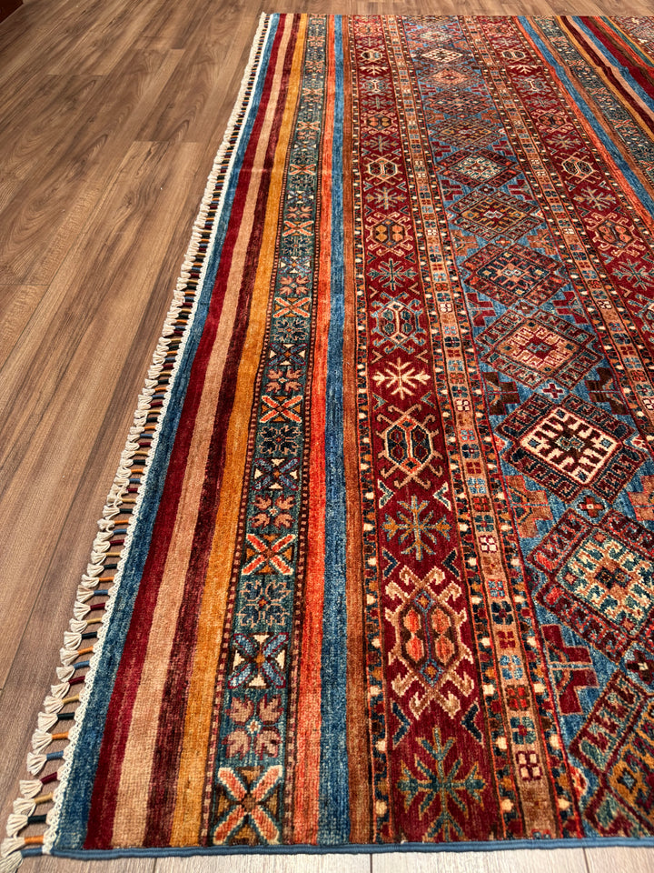 Khorjin Original Handwoven Multi-Dye Wool Rug 266x355 cm (9.44 square meters) - 8x11 ft 