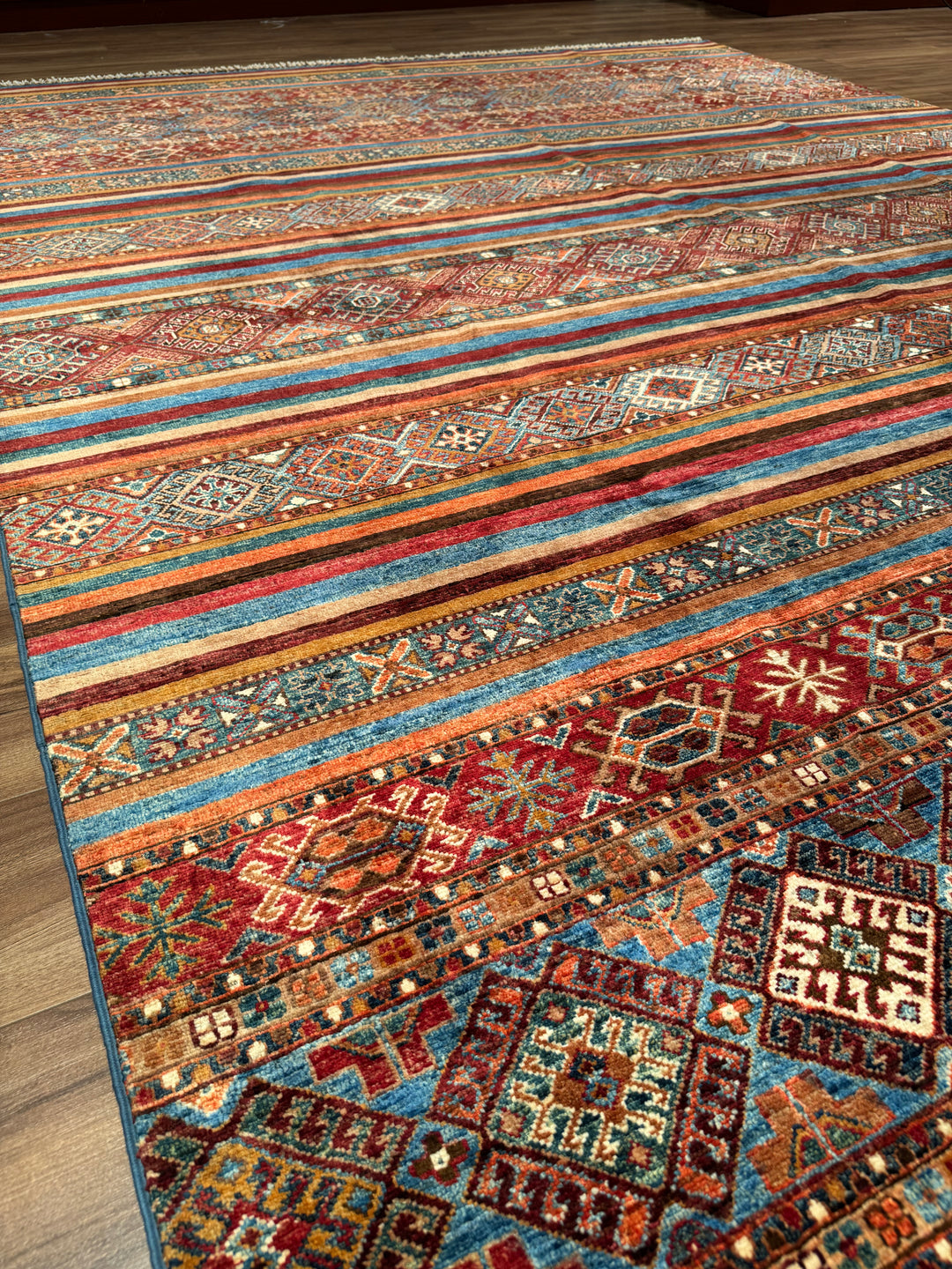 Khorjin Original Handwoven Multi-Dye Wool Rug 266x355 cm (9.44 square meters) - 8x11 ft 