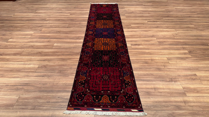 Afghan Carpet Runner Bilcik Original Hand Woven Vegetable Dyed Wool 0.77x339 2.61 Square Meters - 2x11 ft