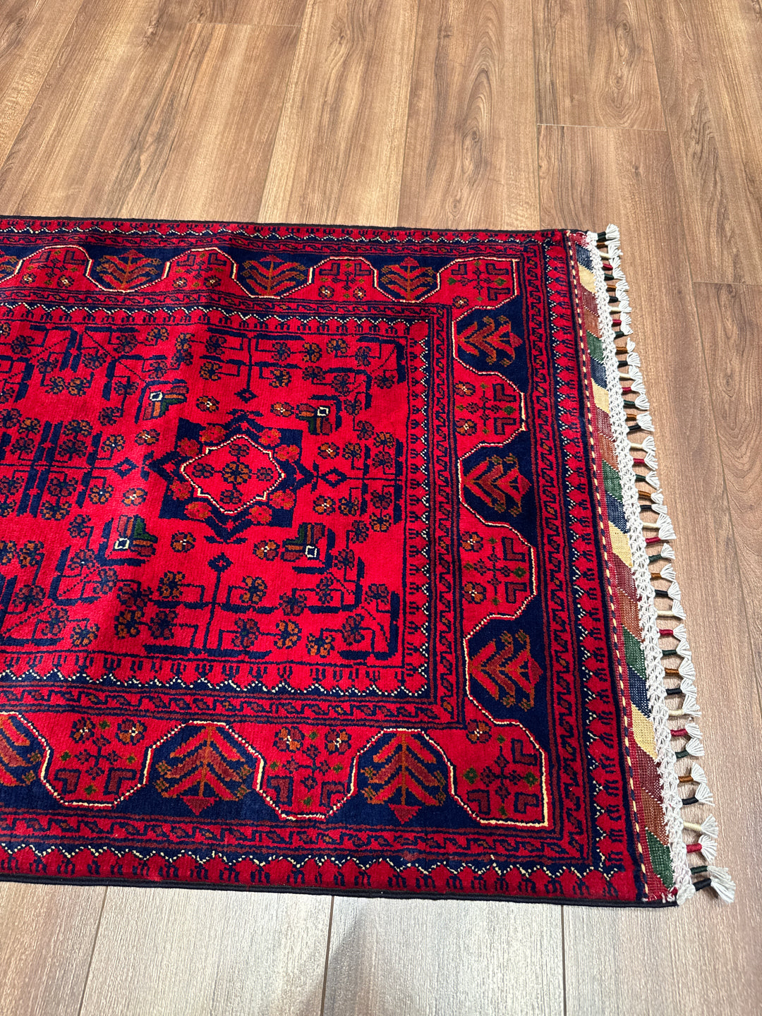 Afgan Halısı Hamyap Yolluk Orijinal El Dokuması Kök Boya Yün 0.78x200 1.56 Metrekare - 2x6 ft