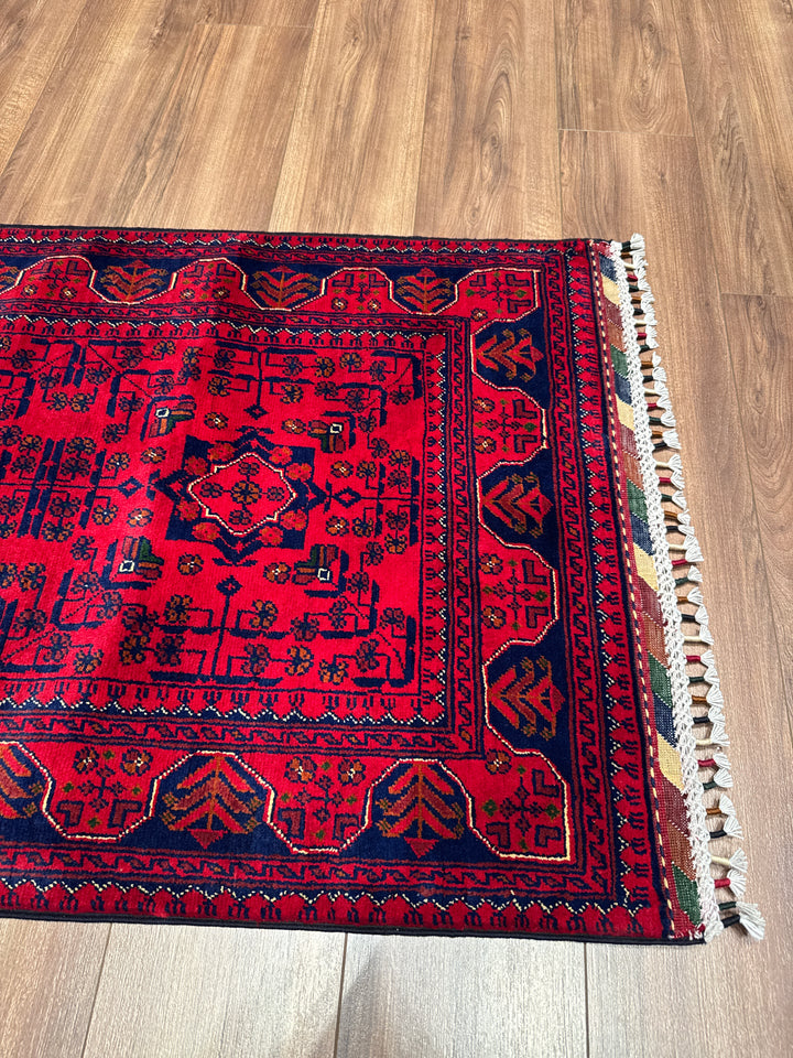 Afgan Halısı Hamyap Yolluk Orijinal El Dokuması Kök Boya Yün 0.78x200 1.56 Metrekare - 2x6 ft