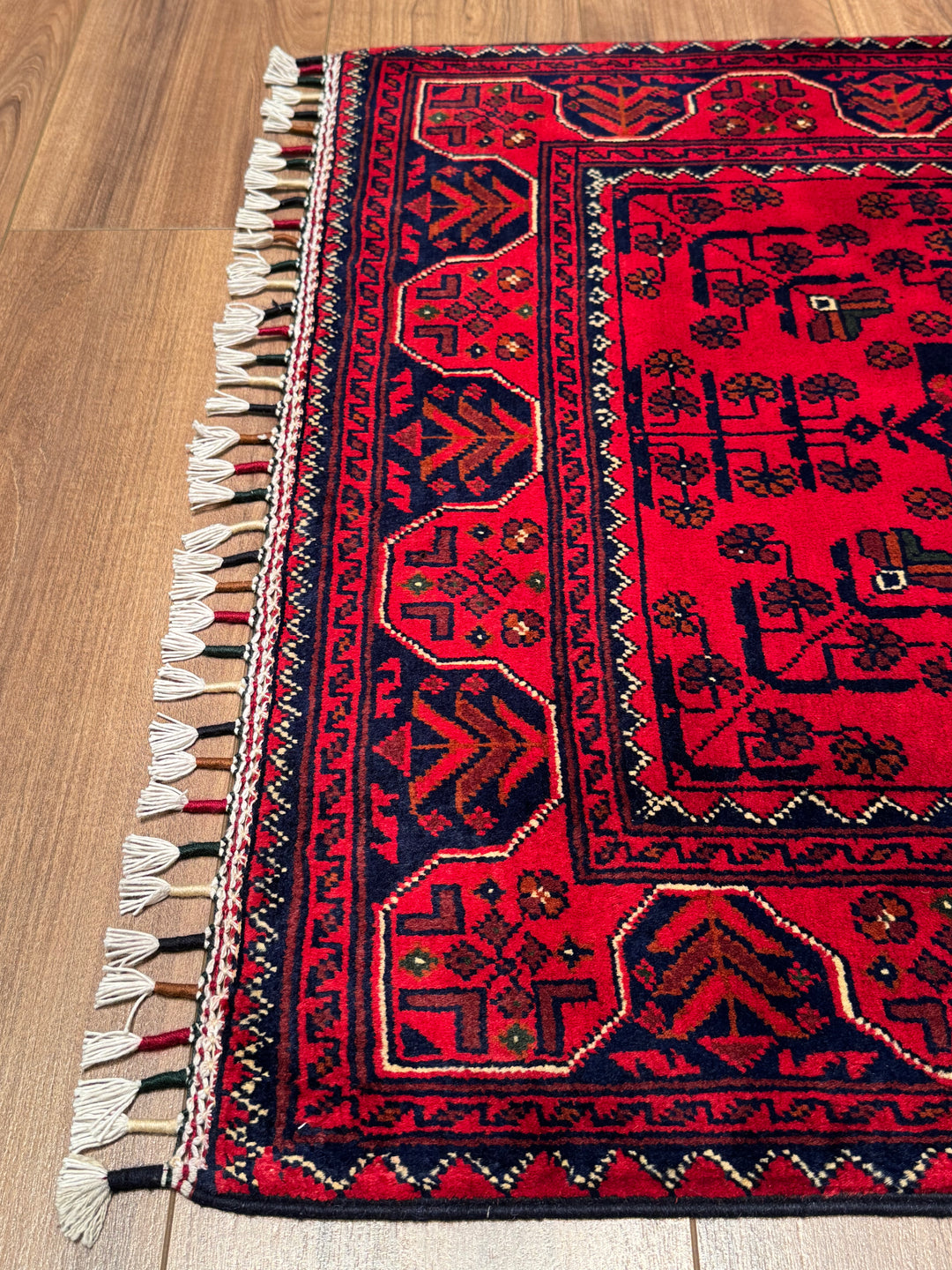Afghan Hamyap Runner Rug, Original Handwoven, Naturally Dyed Wool, 0.81x2.93 cm (2.37 square meters) - 3x10 ft 